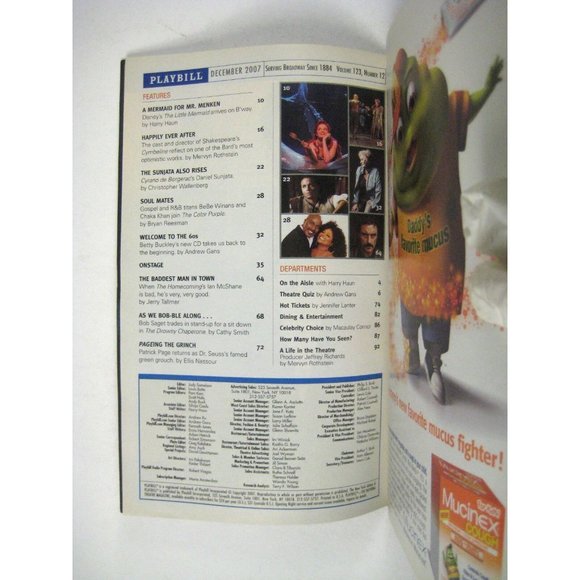 The Homecoming Playbill 2007 Opening Night Cort Theatre Raul Esoarza McKean - Picture 9 of 11